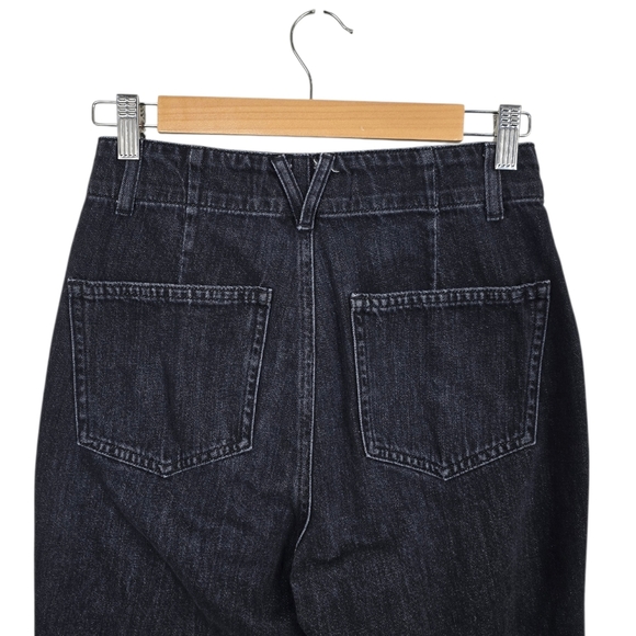 Veronica Beard Bolton Elastic Hem High Rise Washed Black Jeans W26 - Picture 11 of 16